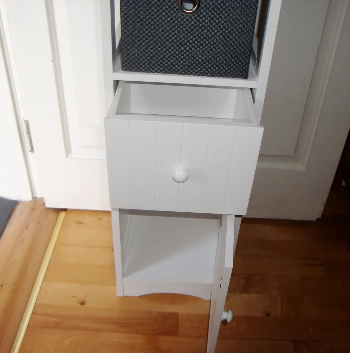 Bathroom white storage cabinet - Image 3