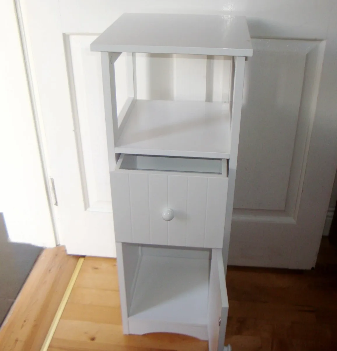 Bathroom white storage cabinet - Image 1