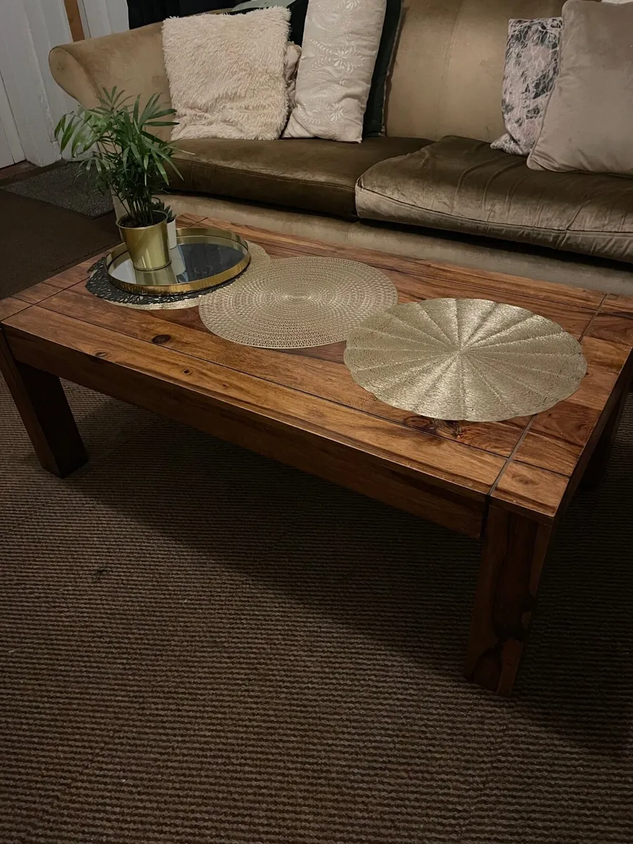 Solid Wood Coffee Table - Image 1