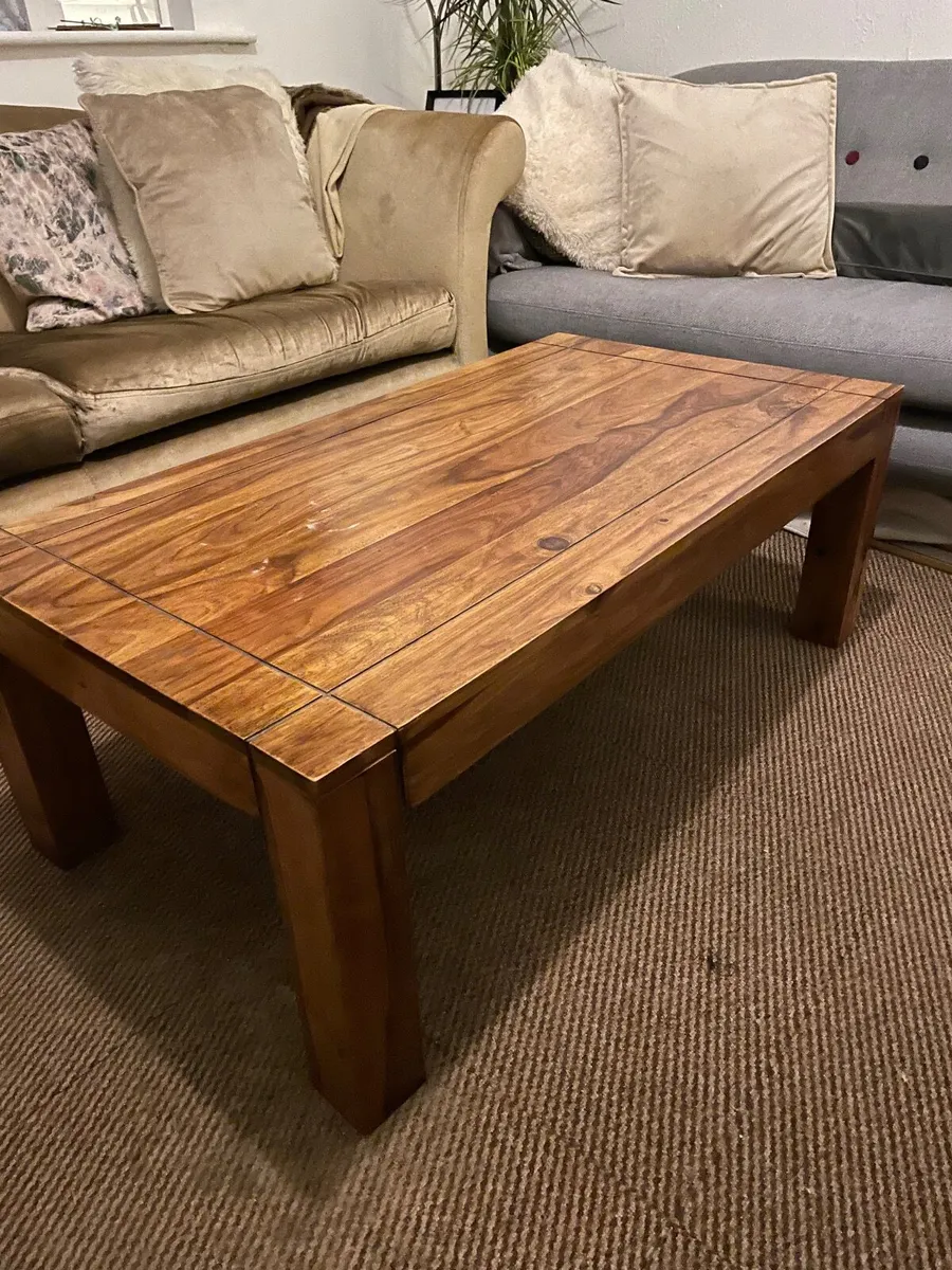 Solid Wood Coffee Table - Image 4