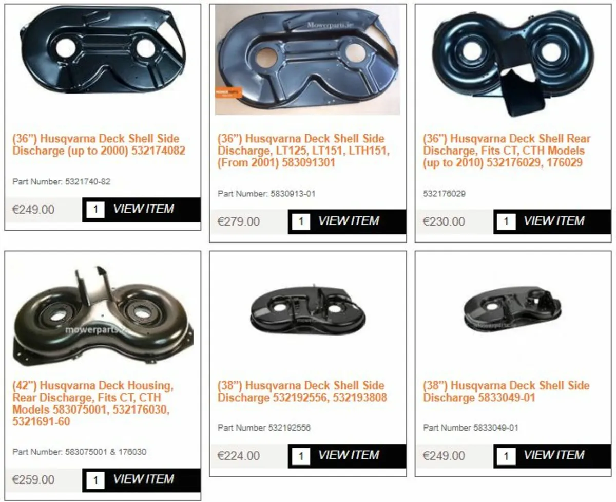 36" Husqvarna Craftsman Partner McCulloch Deck - Image 2