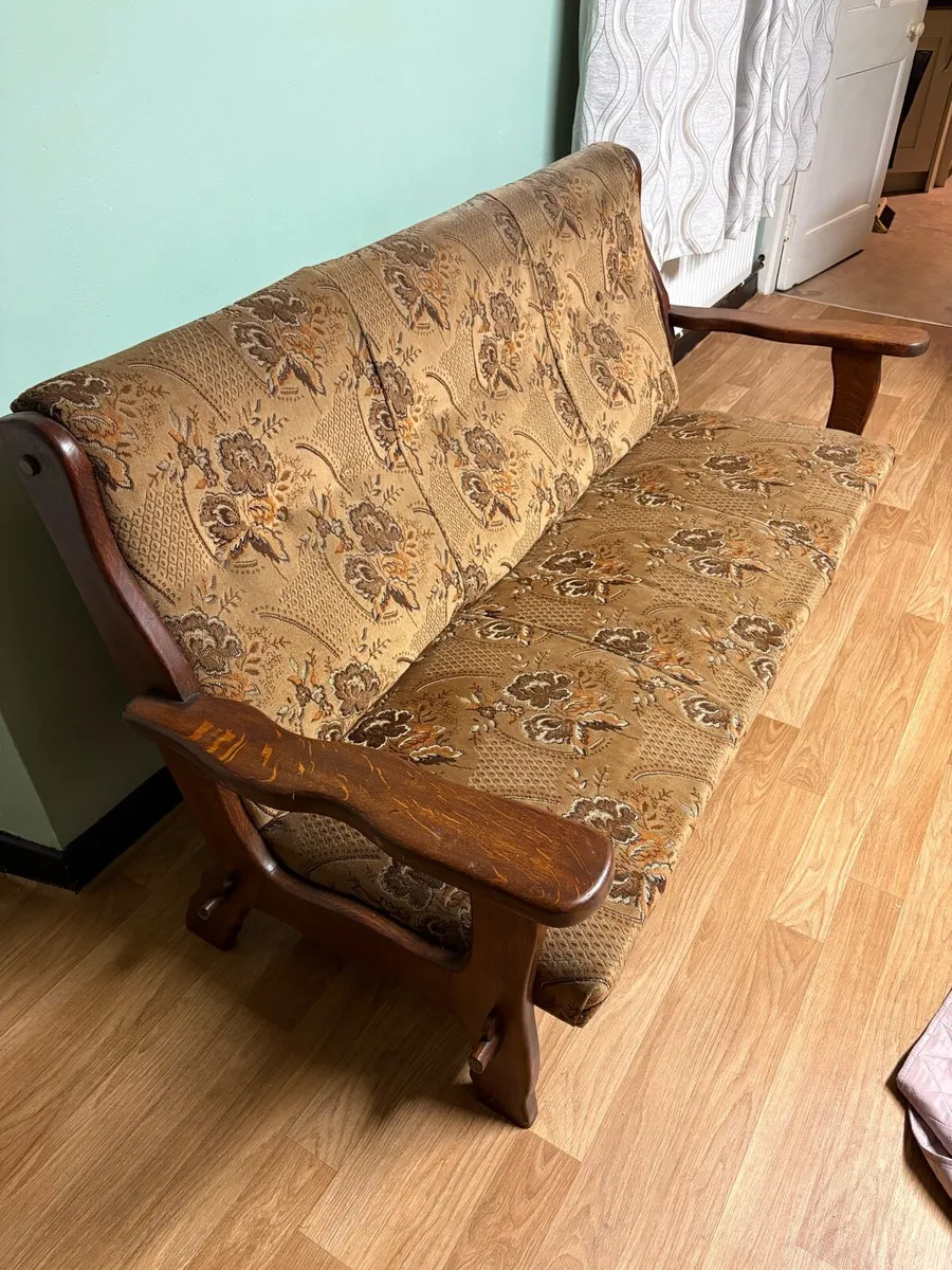 Vintage wooden armchair - Image 2