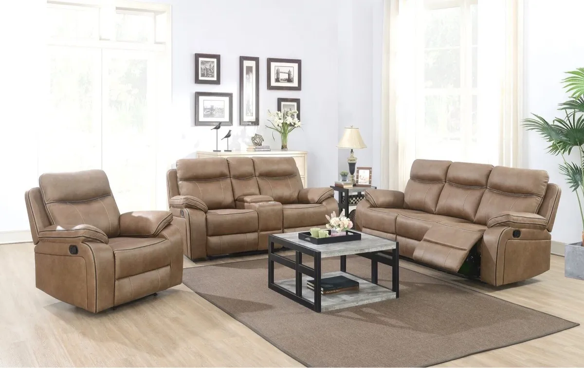 New 3+2 Grey Washington Recliner Sofas - Image 3