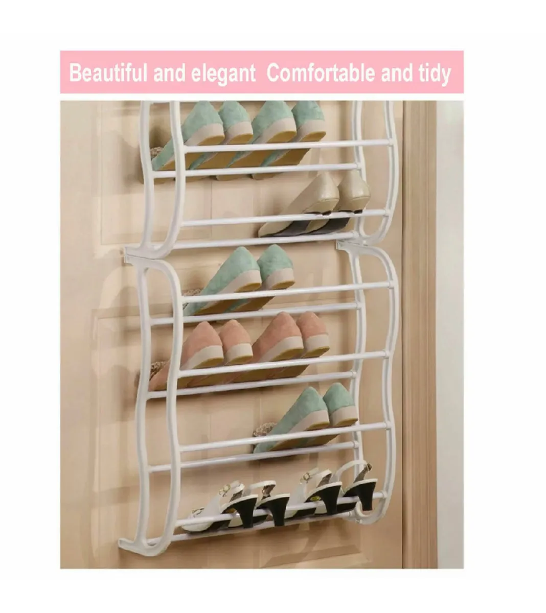 Over Door Metal Hanging Shoe Rack NEW - Image 4