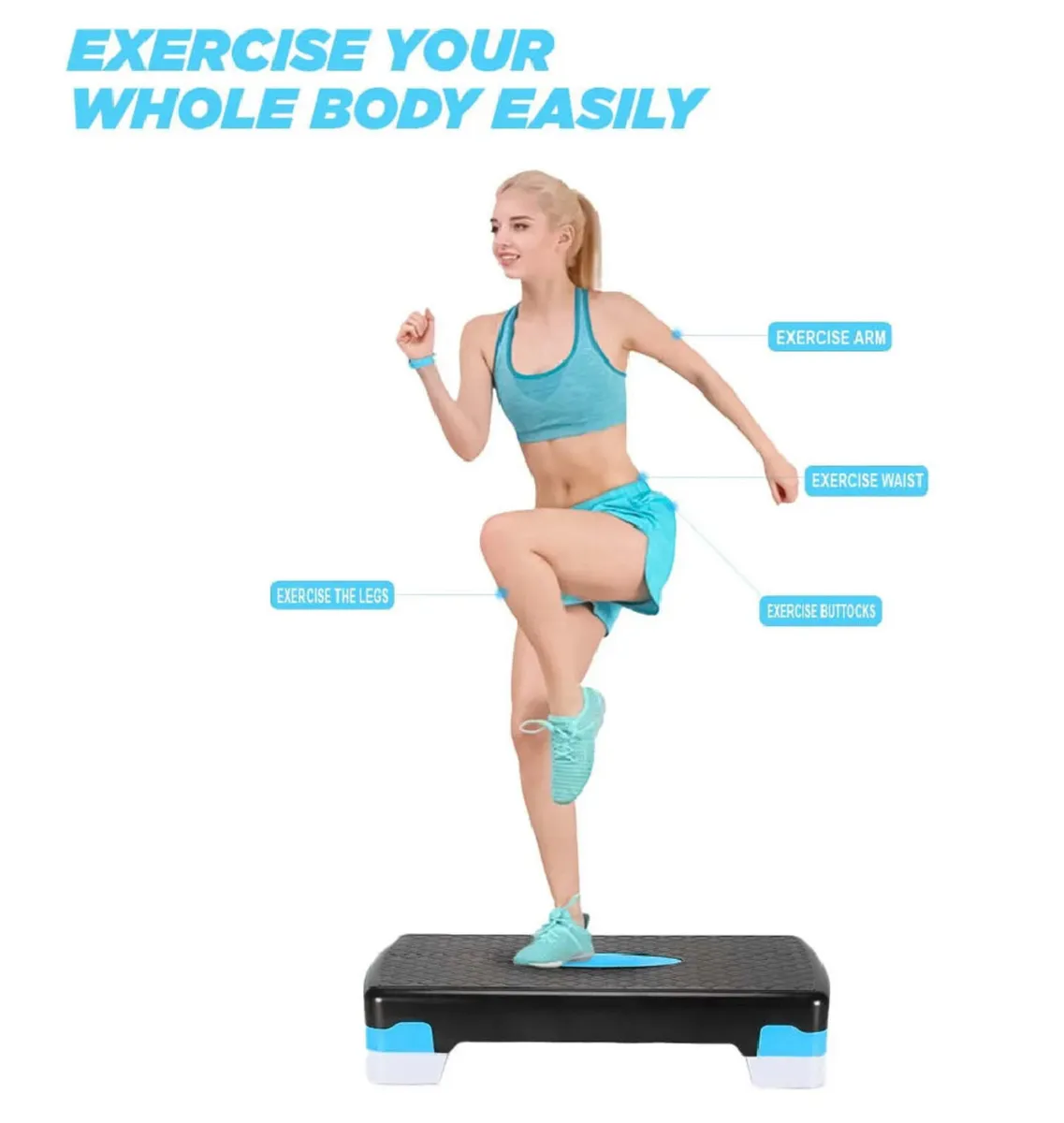 Yoga Gym Stepper & Mat Adjustable Step - Image 2