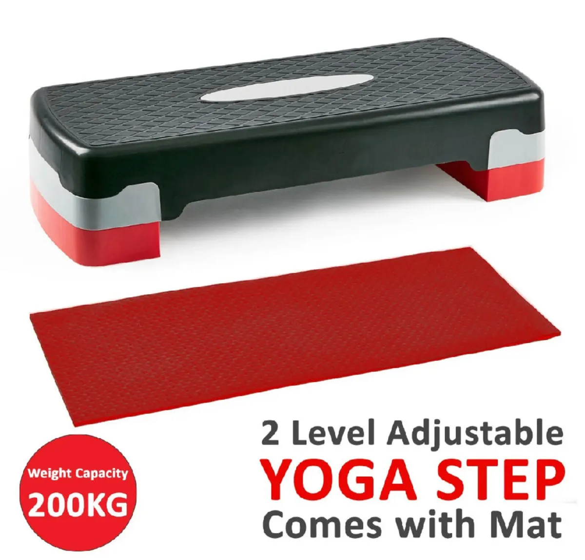 Yoga Gym Stepper & Mat Adjustable Step - Image 4
