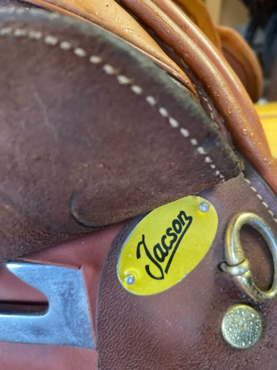 Jacson jump pony Leather saddle - Image 4