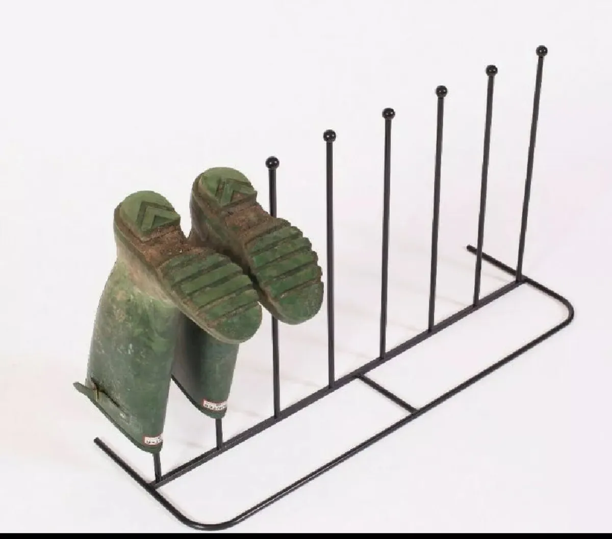 Welly Boot Rack Outdoor/Indoor Steel 4 Pairs NEW - Image 3