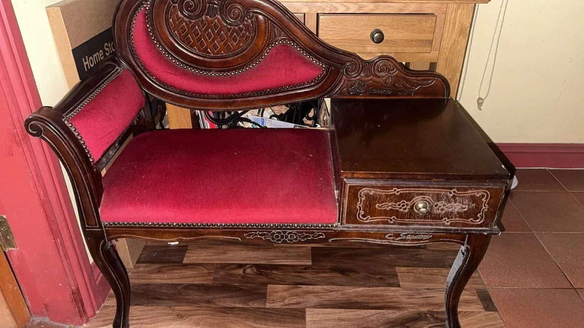 Vintage telephone table