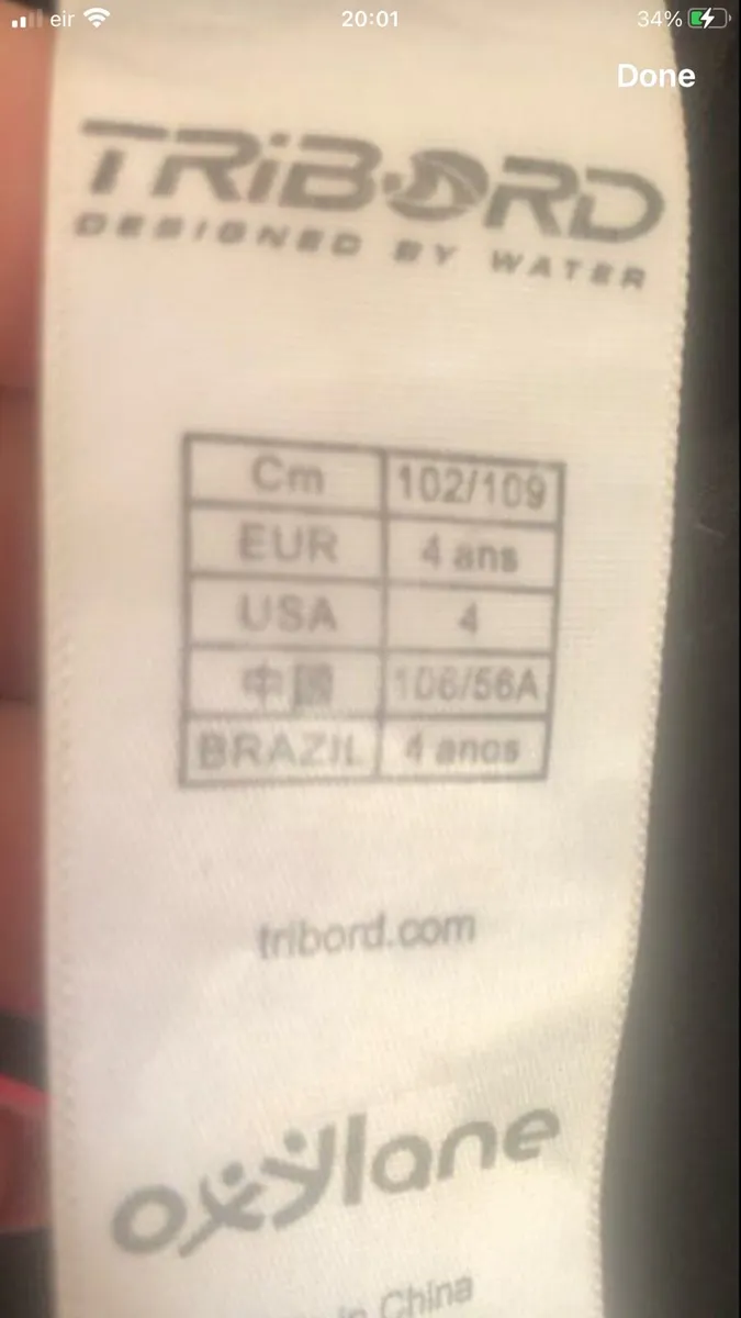 Boys wetsuit age 4 €10 - Image 4