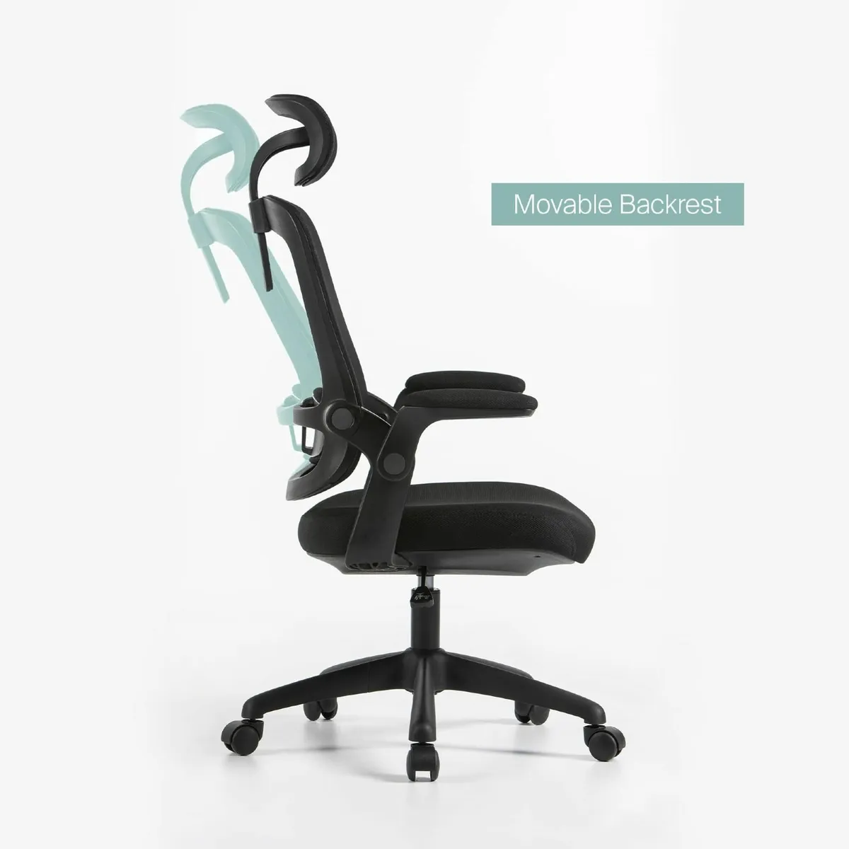 Zivella® Black Office Chair Fireproof Fabric and - Image 4