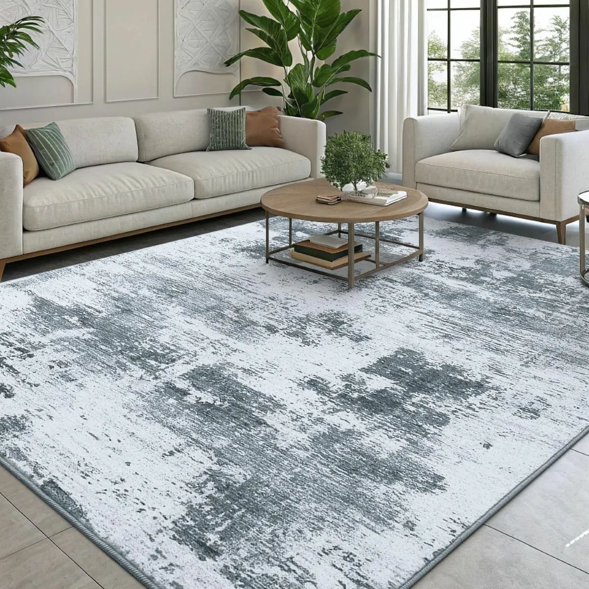 Modern Abstract Area Rugs Living Room 140x200cm - Image 1