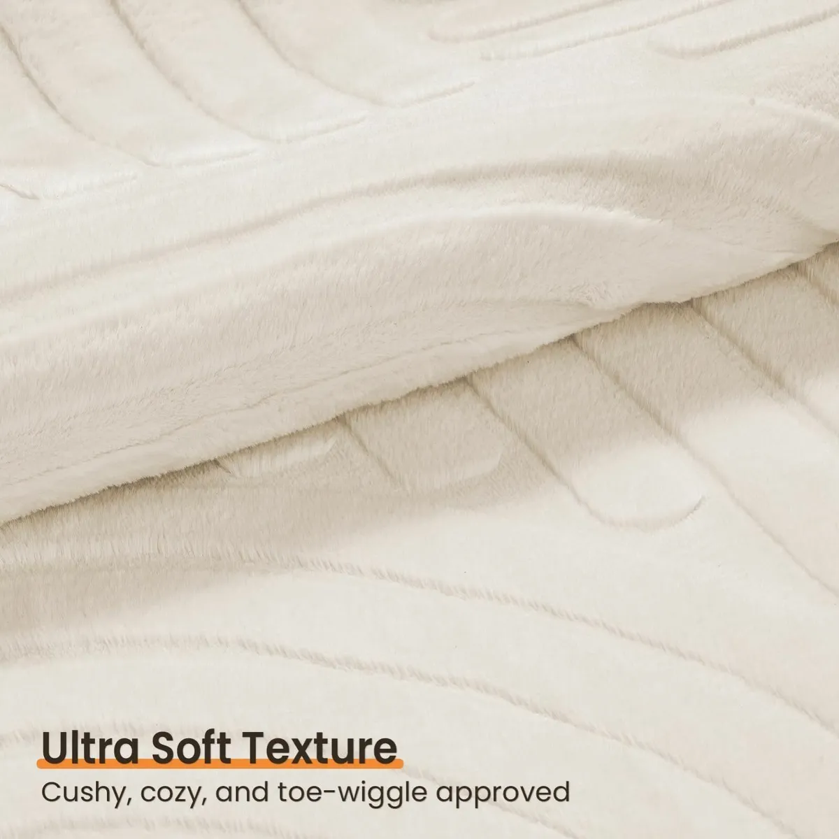 Rugs Living Room Large 160x230 Cream Fluffy - Image 2