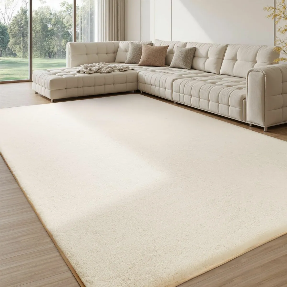 Soft Rugs Living Room - Grey Area for Bedroom - Image 3