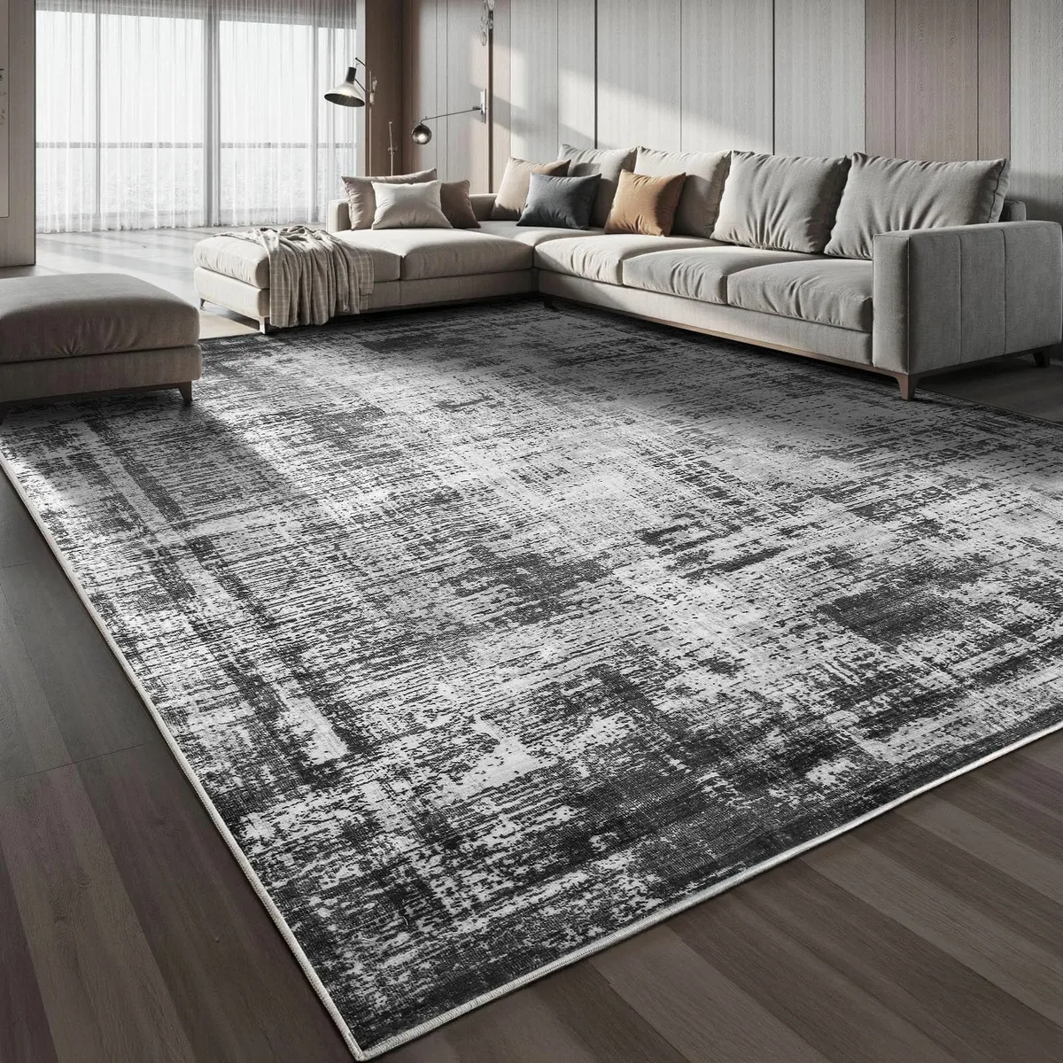 Rugs Living Room 160x230 Large Machine Washable - Image 1