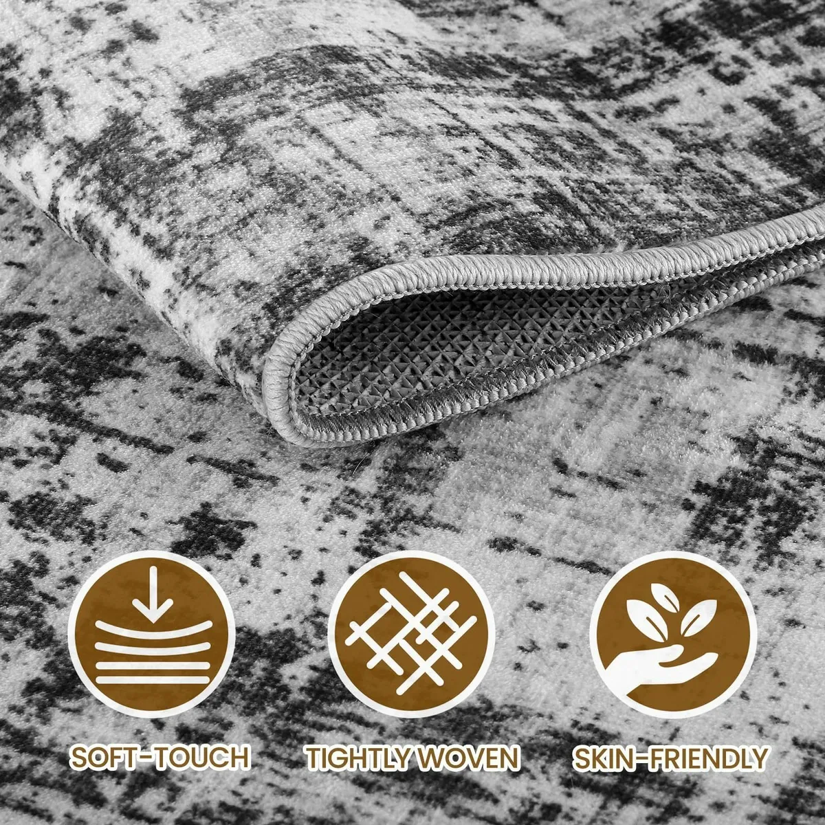 Rugs Living Room 160x230 Large Machine Washable - Image 2