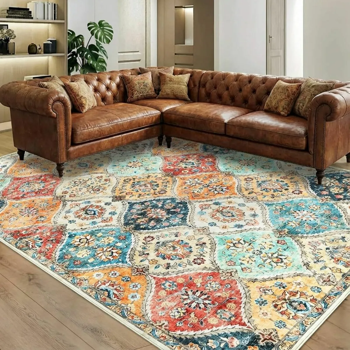Washable Vintage Area Rugs 160x230cm Large - Image 1