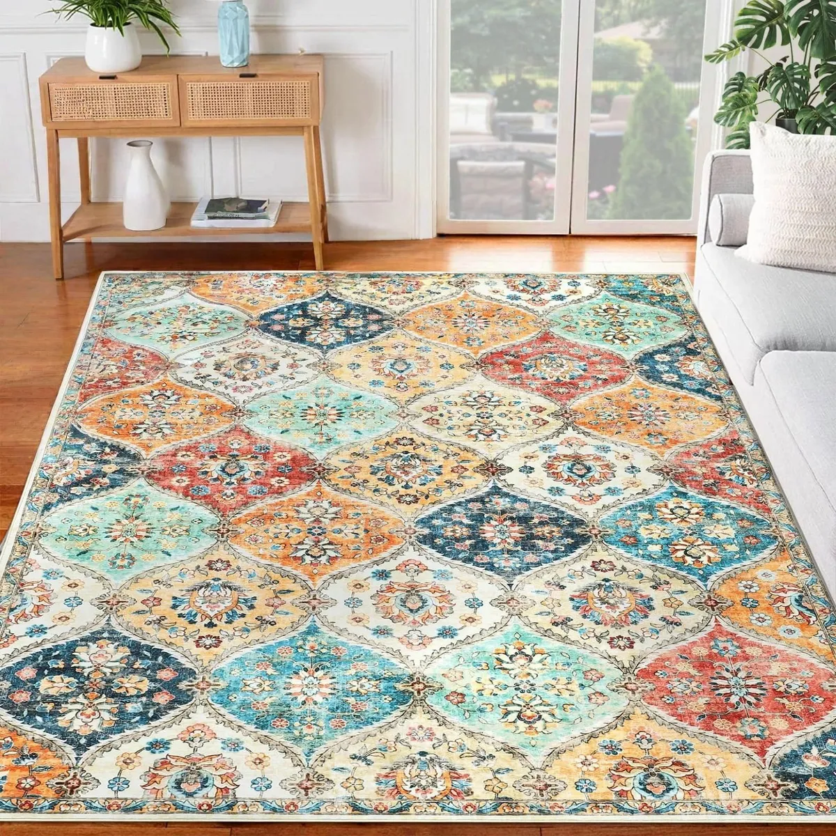 Washable Vintage Area Rugs 160x230cm Large - Image 2