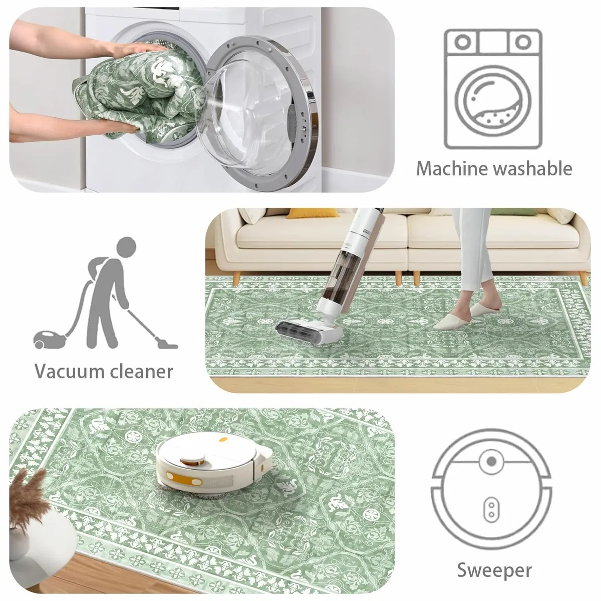 Living Room Area Rugs 160x230cm Anti-Slip Soft - Image 4