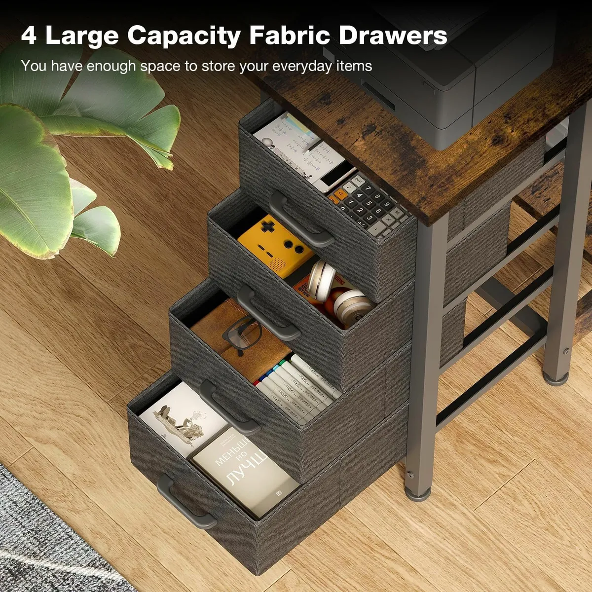 Computer Desk with Drawers 120x70 cm Corner for - Image 4