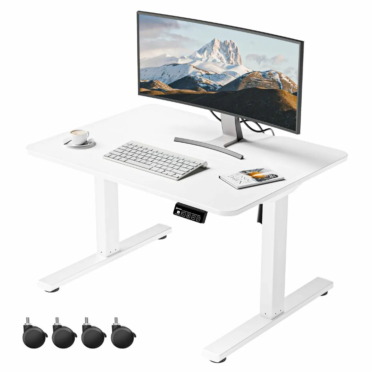 Electric Standing Desk 80x60 cm Low Height 48-75 - Image 1