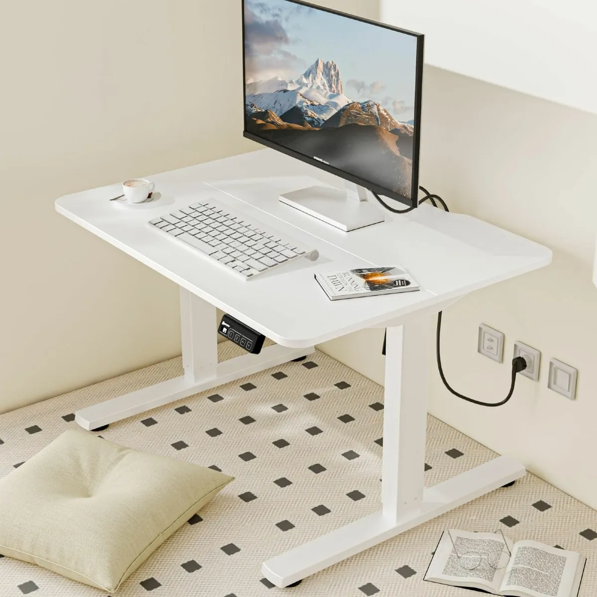 Electric Standing Desk 80x60 cm Low Height 48-75 - Image 2