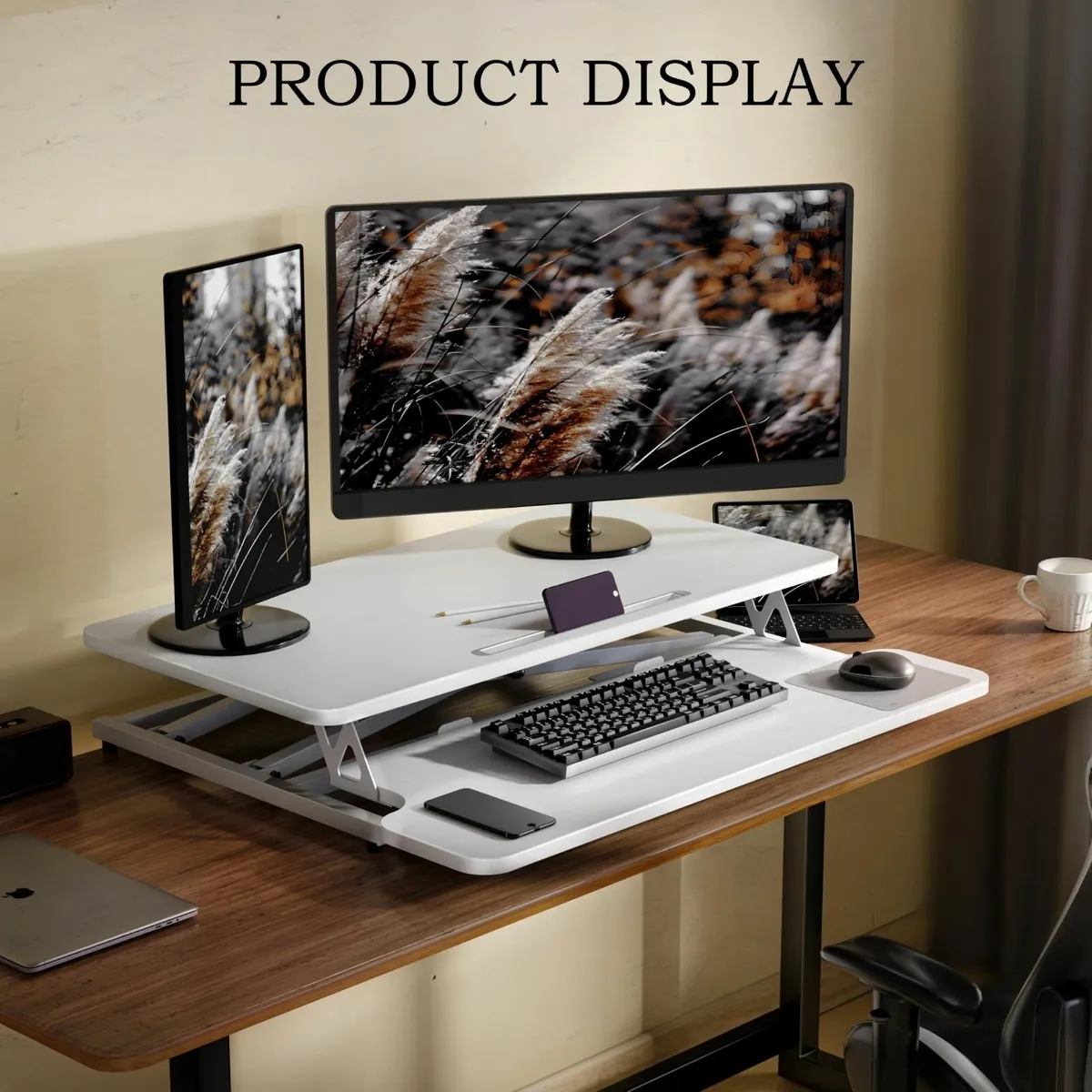 Standing Desk Converter 101cm - Quick Quiet - Image 3