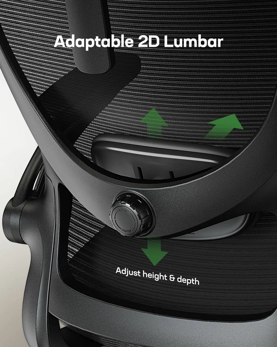 Ergonomic Office Chair: Computer Desk Chair with - Image 4
