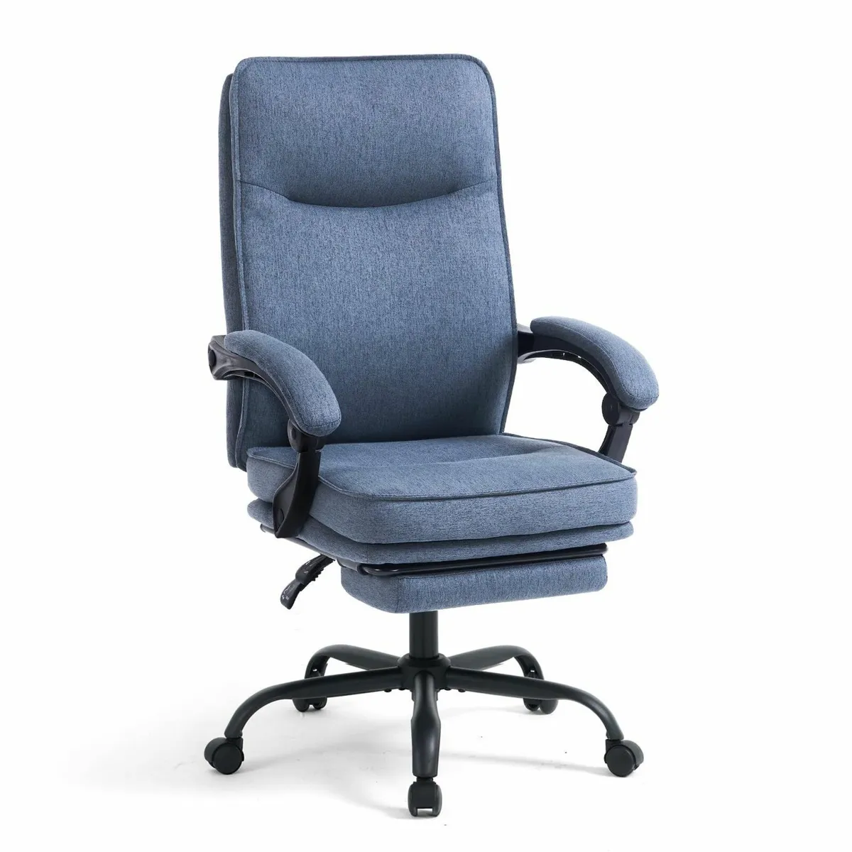 Fabric Office Chair with Footrest Ergonomic - Image 1