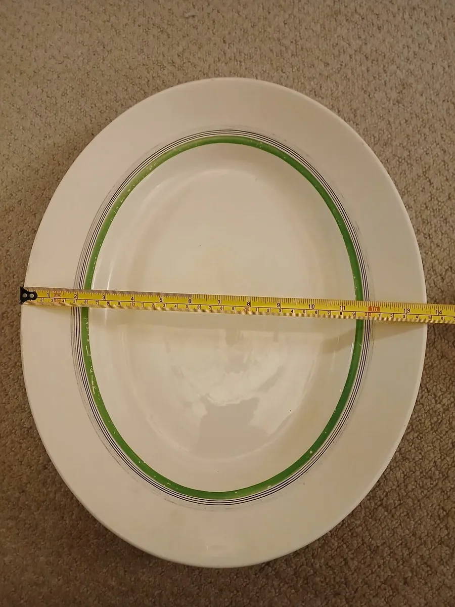 Large vintage oval serving platter - Image 3