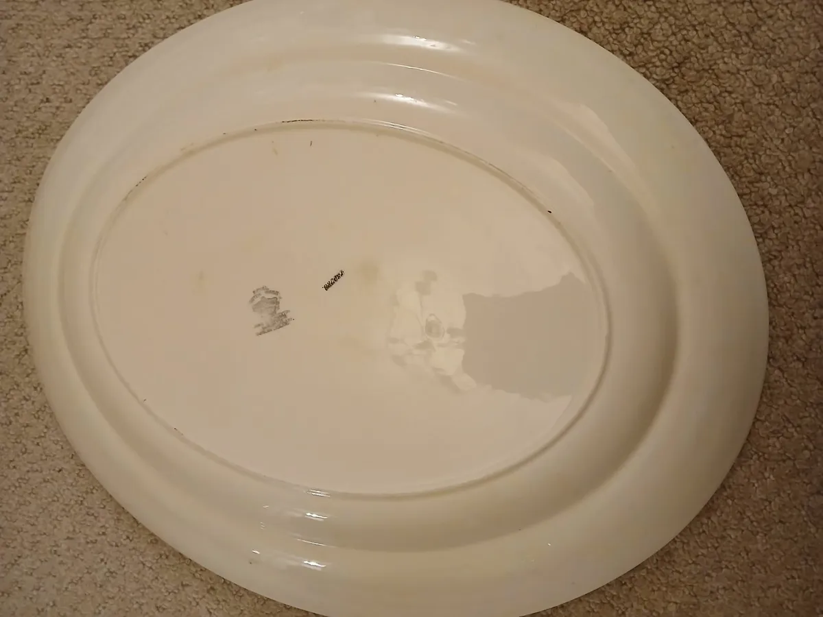 Large vintage oval serving platter - Image 4