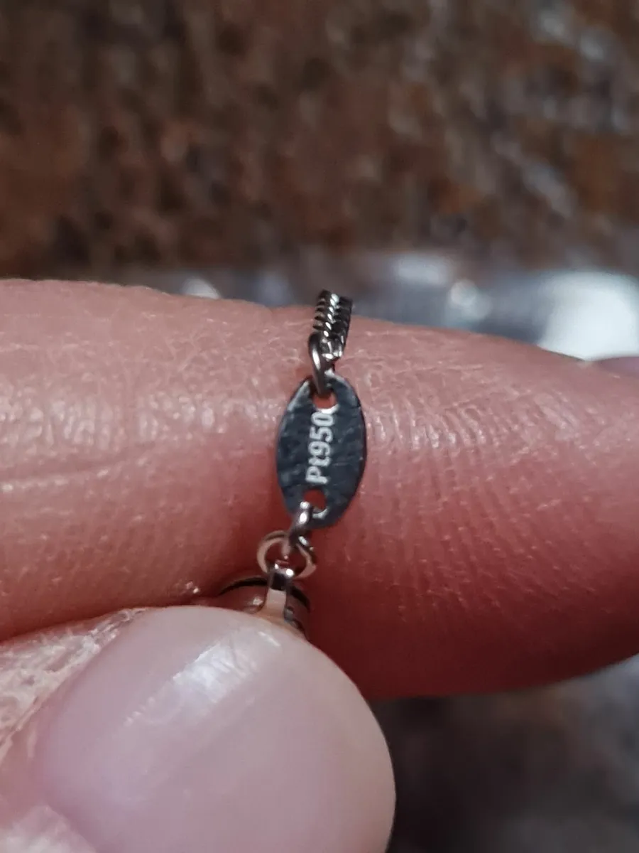 Valentine's Gift 950 Platinum Necklace - Image 3