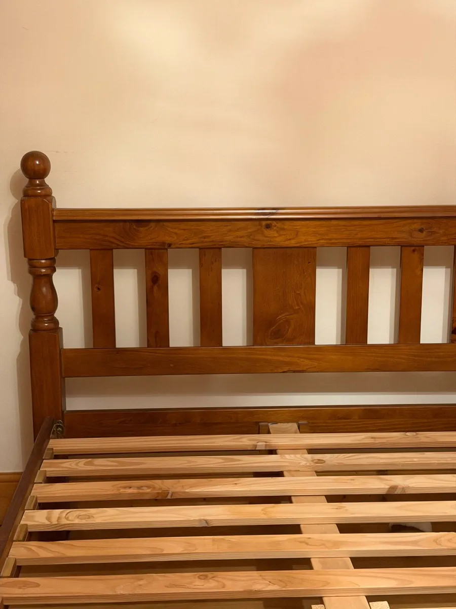 Oak Double Bed - Image 1