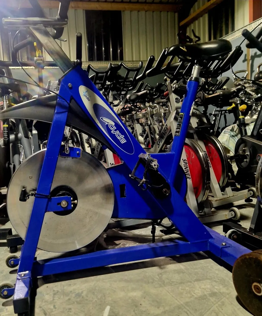 PULSE TOP BRAND SPIN BIKES GREY/BLUE - Image 1