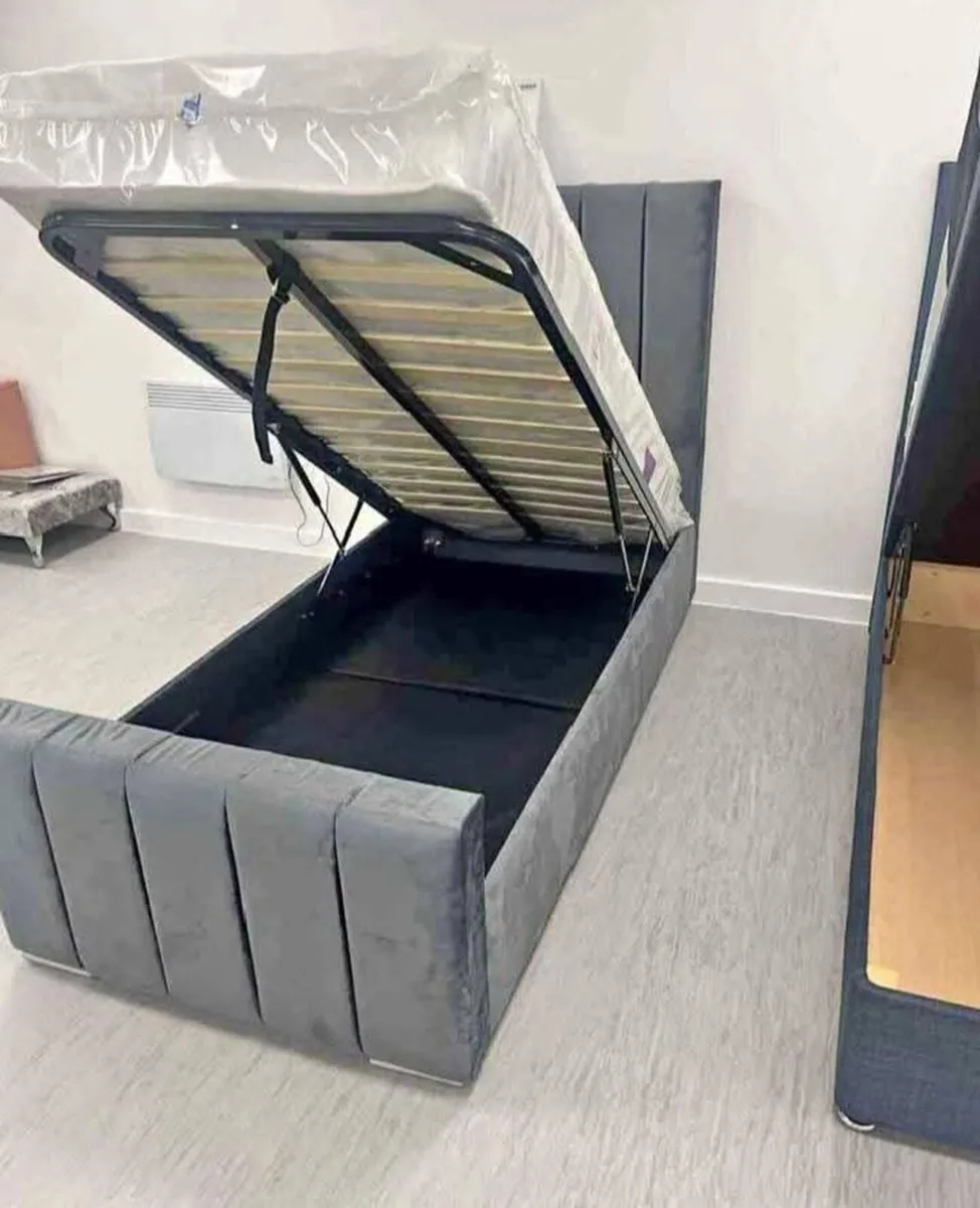 Double/King Size Bed Frame With Mattress - Image 3