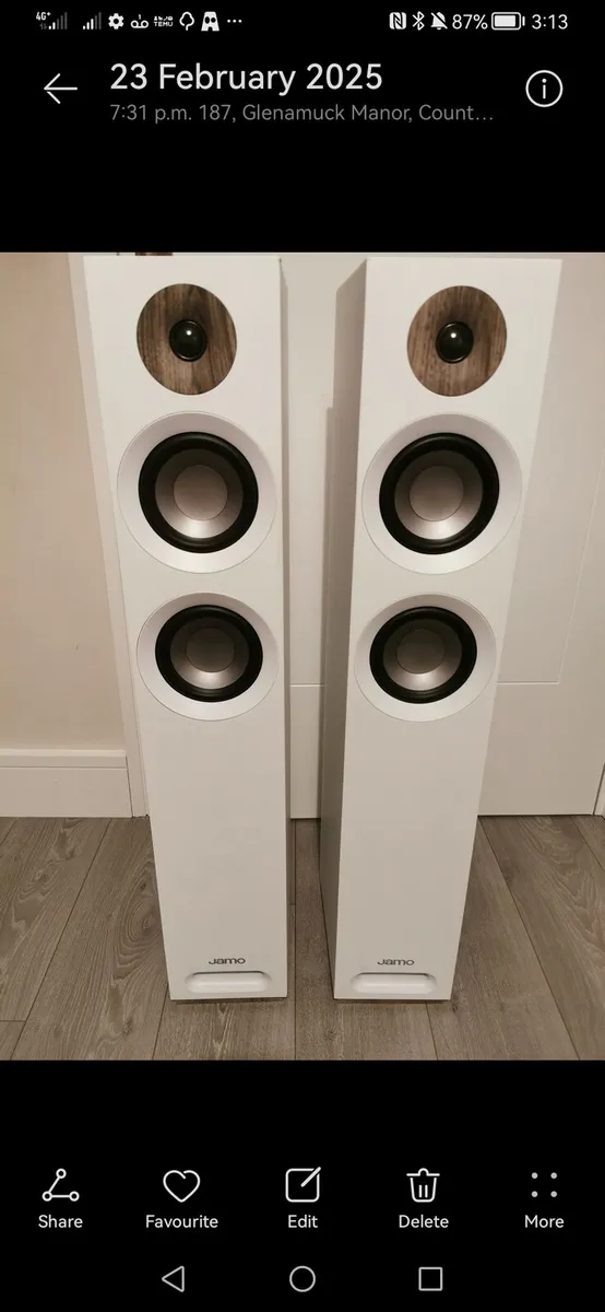 Jamo Speakers in Elegant White Color - Great Sound - Image 1