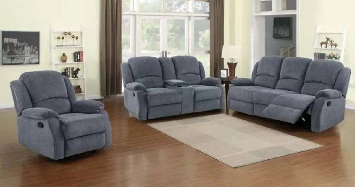 New Fabric 3+2+1 Sofa Sets Free Delivery - Image 1