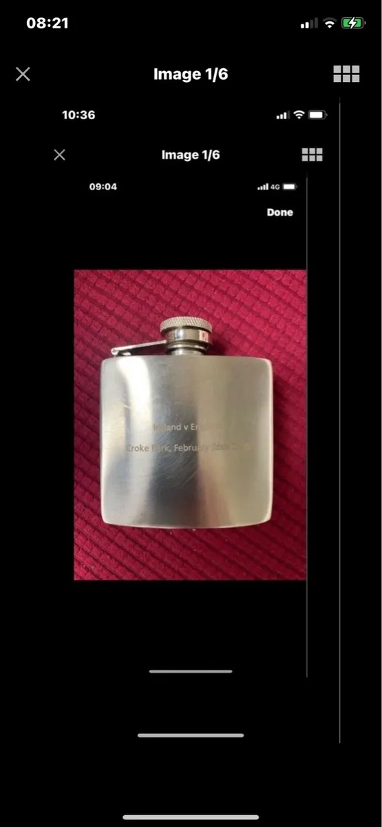 Ireland v England Croke Park Hip Flask - Image 1