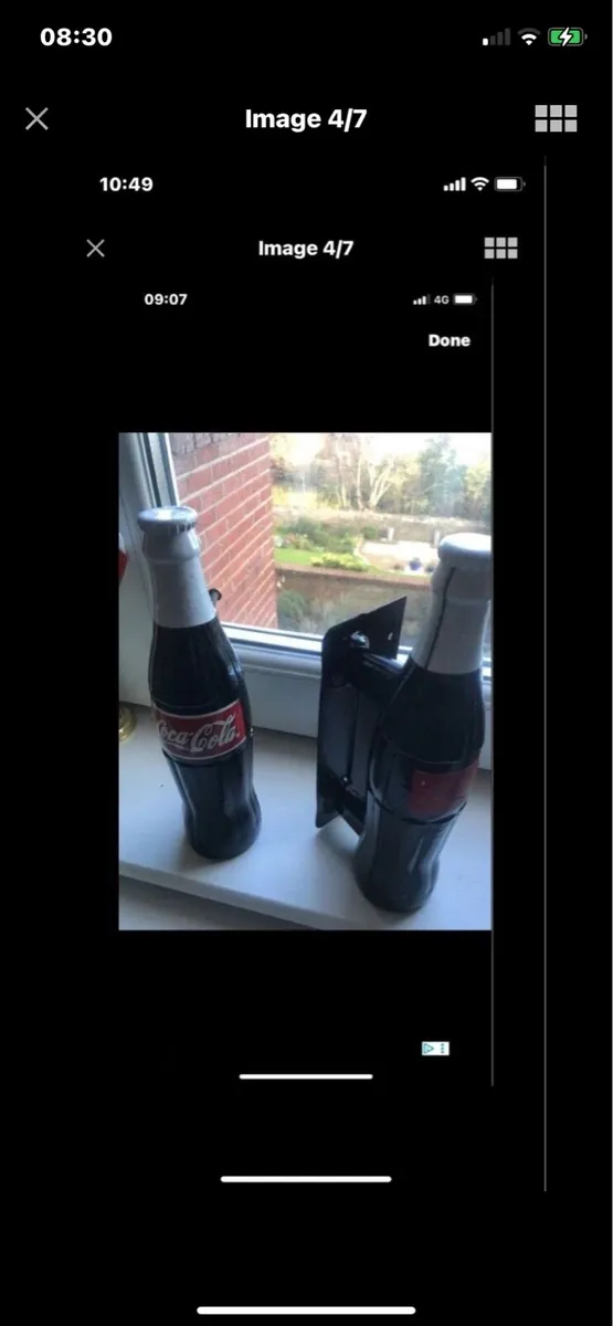 Very Rare Coca Cola Metal Door Handles - Image 4