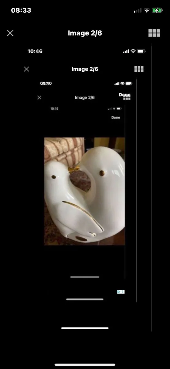 Ceramic lovebirds - Image 2