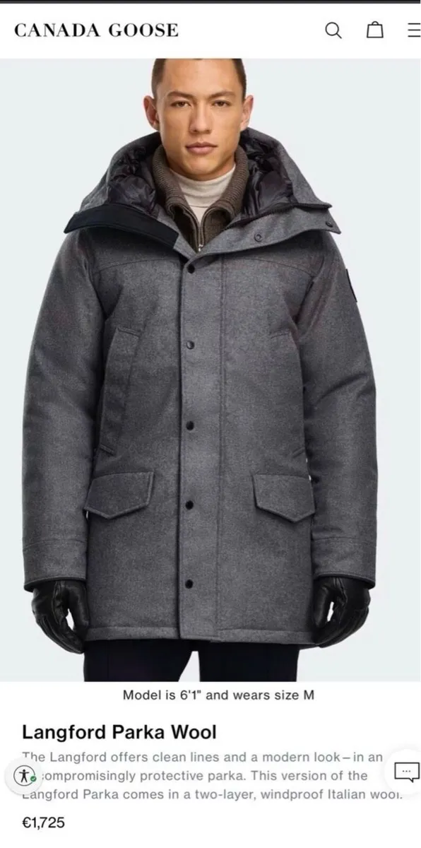 Canada Goose Langford Parka Wool New with Tags - Image 2