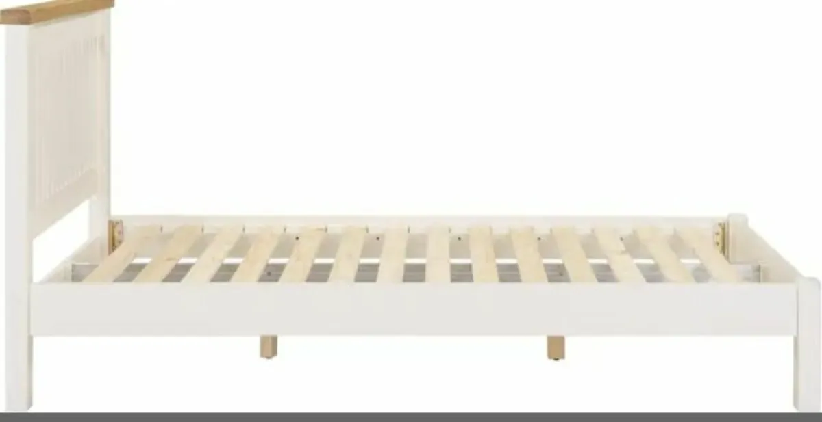 Windsor 5′ Bed Low Foot End Pebble Ivory - Image 2