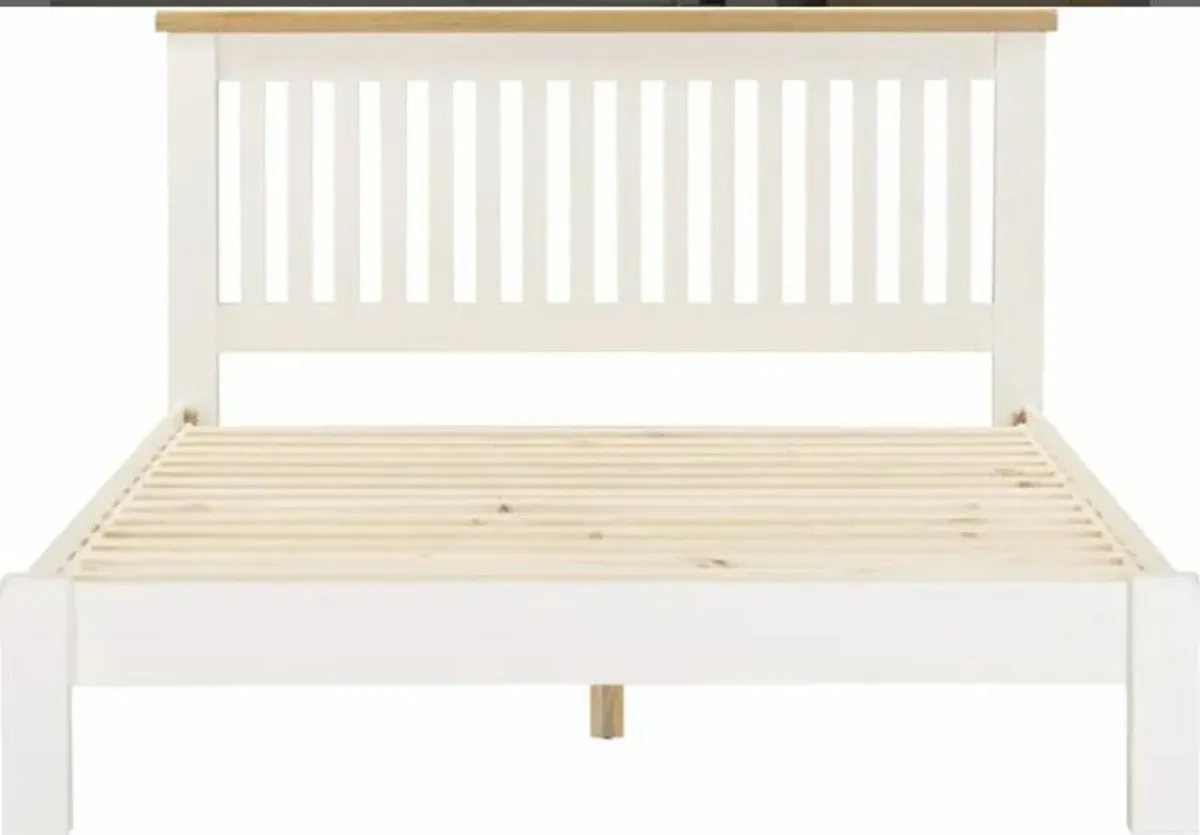 Windsor 5′ Bed Low Foot End Pebble Ivory - Image 3