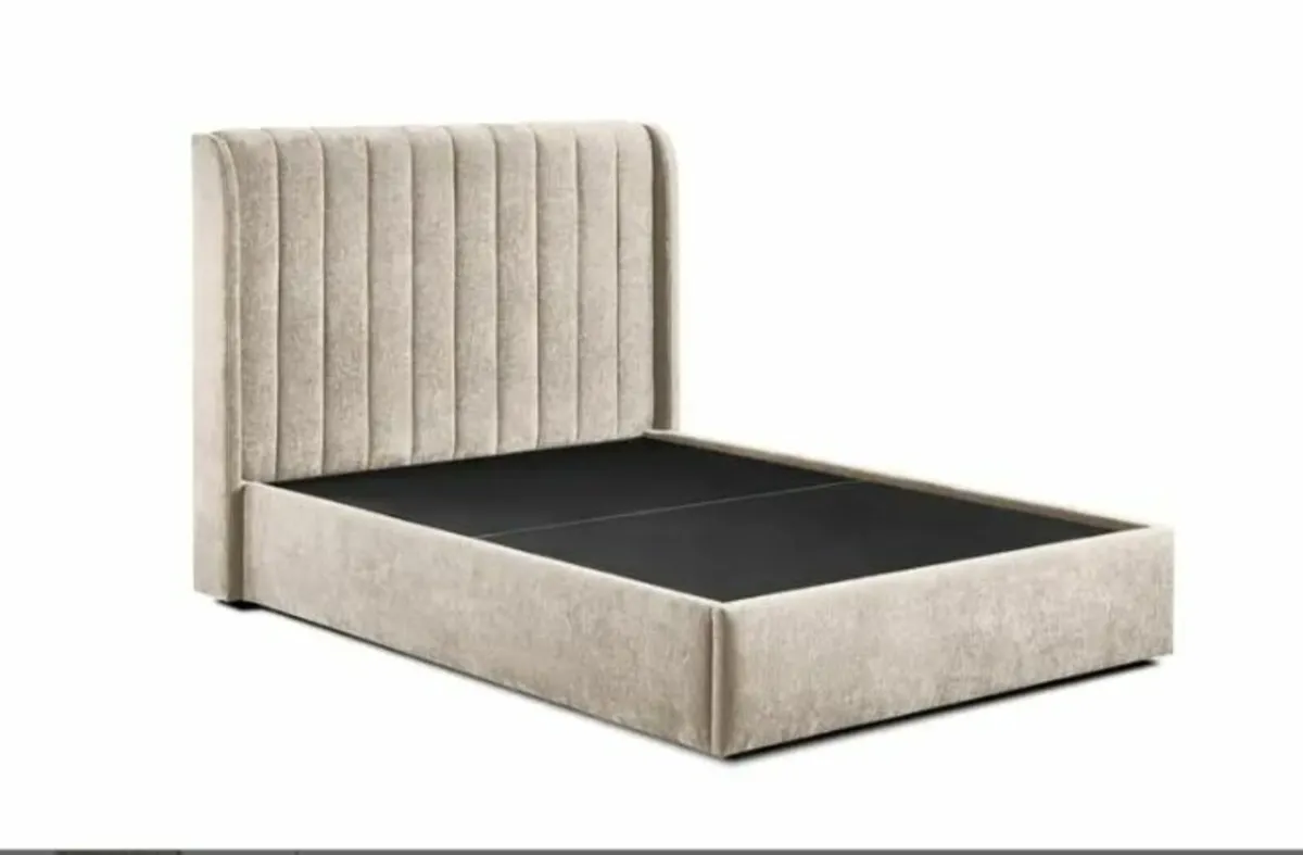 Frida Beige Gas Lift Storage Bed / 3 Sizes - Image 4