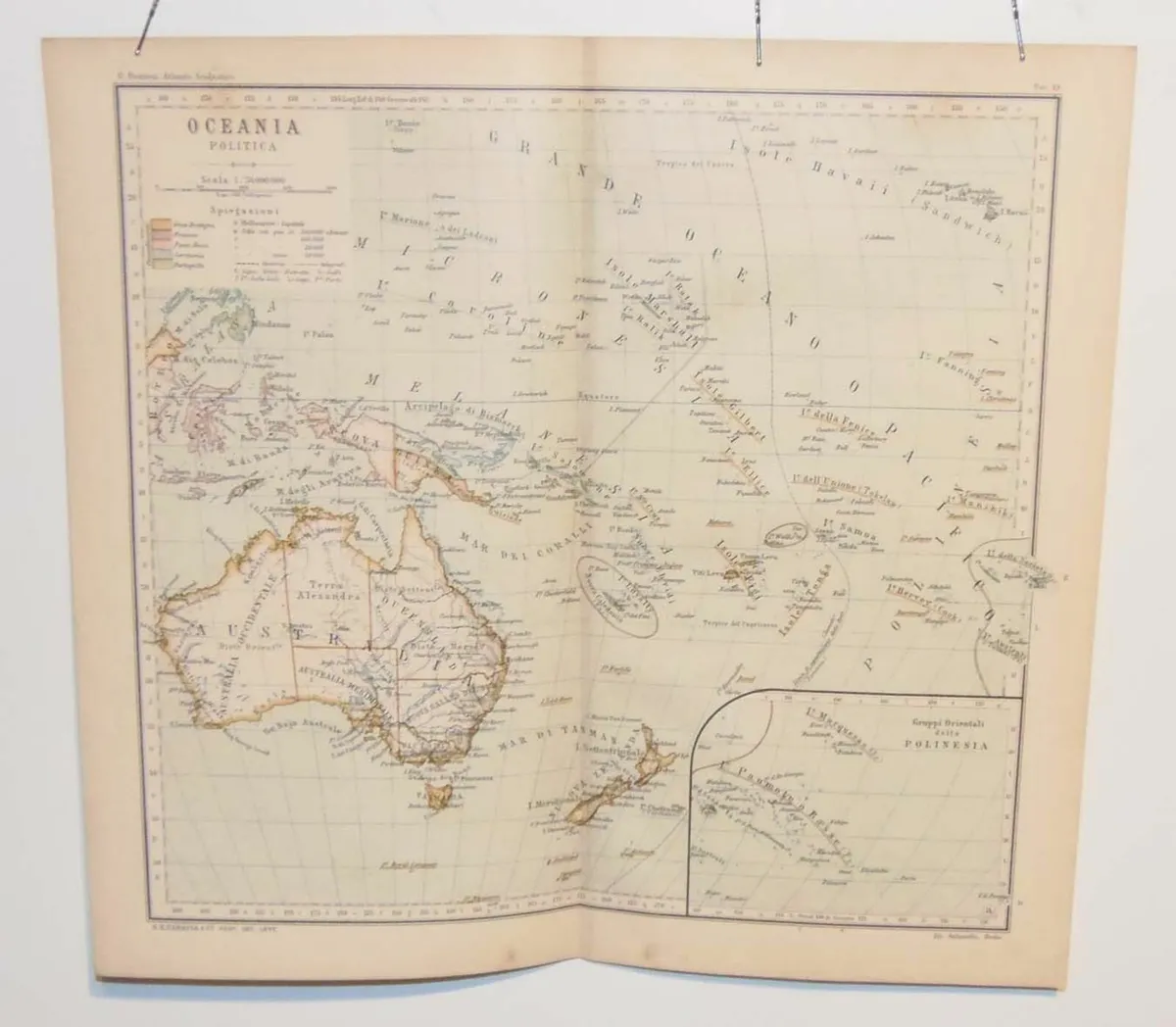 Antique Map Oceania Political circa 1900 - Image 2