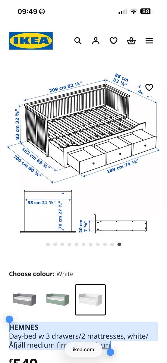 Ikea guest/day bed - Image 4