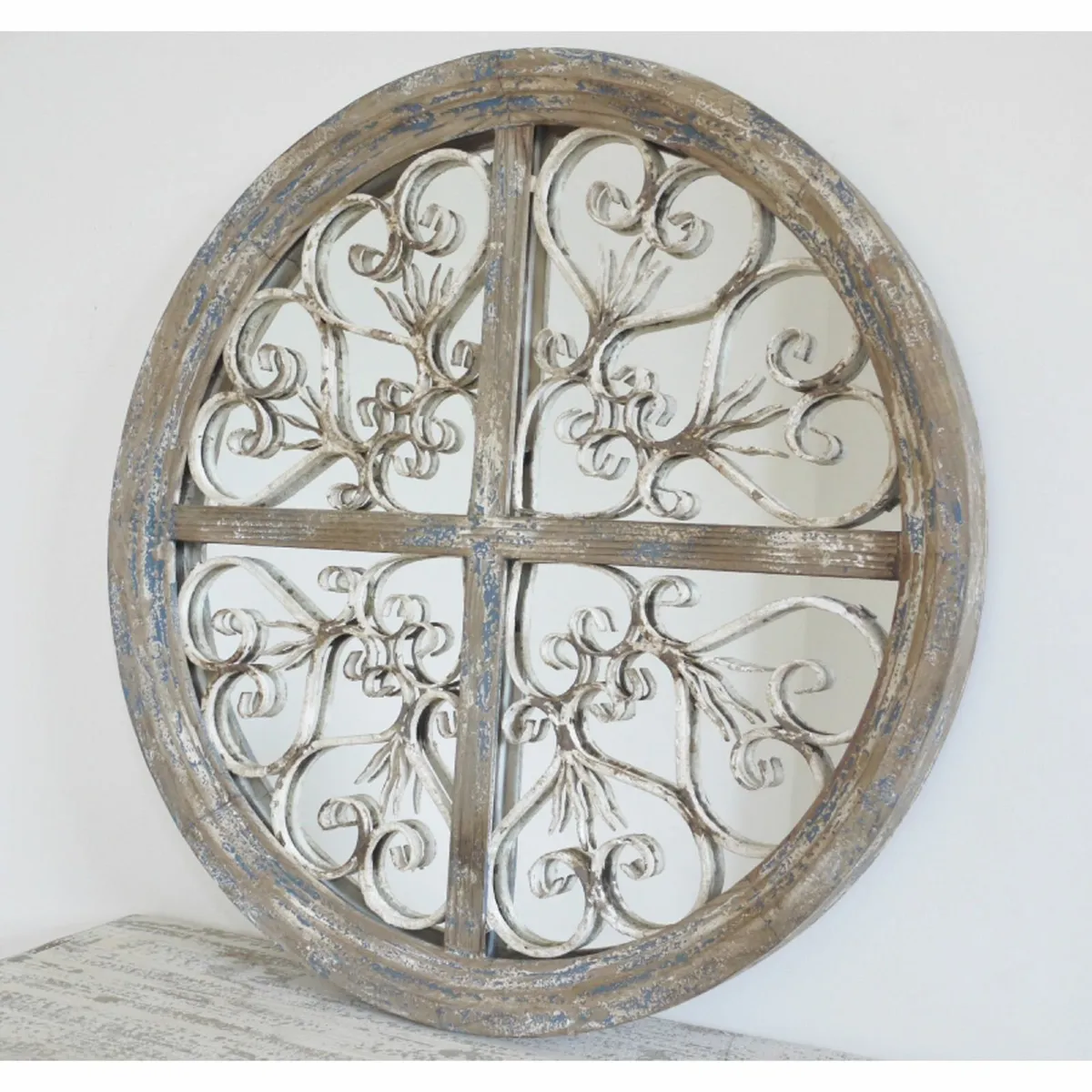 rustic circular mirror - Image 2