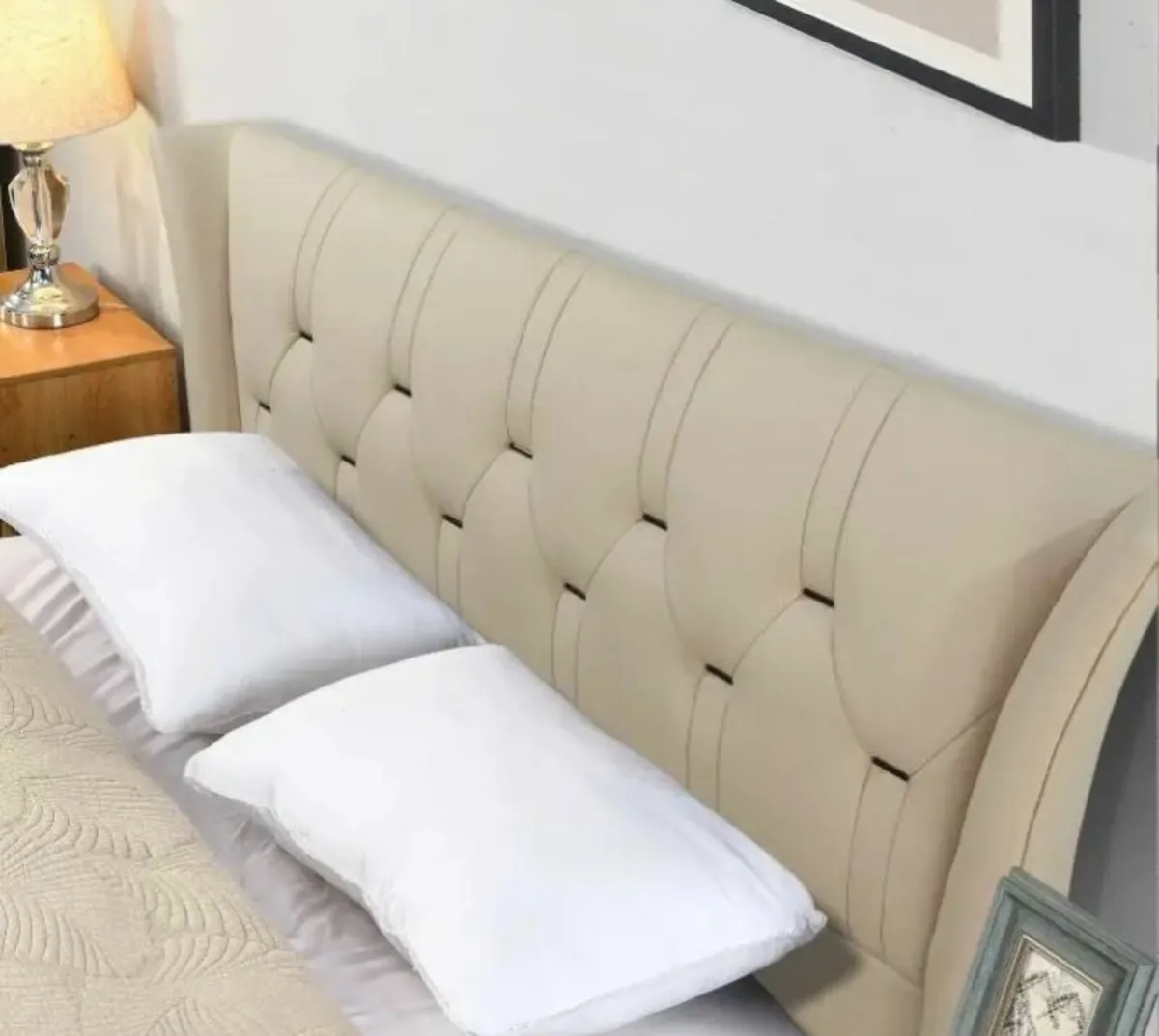 Tyrone Gas Lift Bed Leather free delivery in Doneg - Image 2