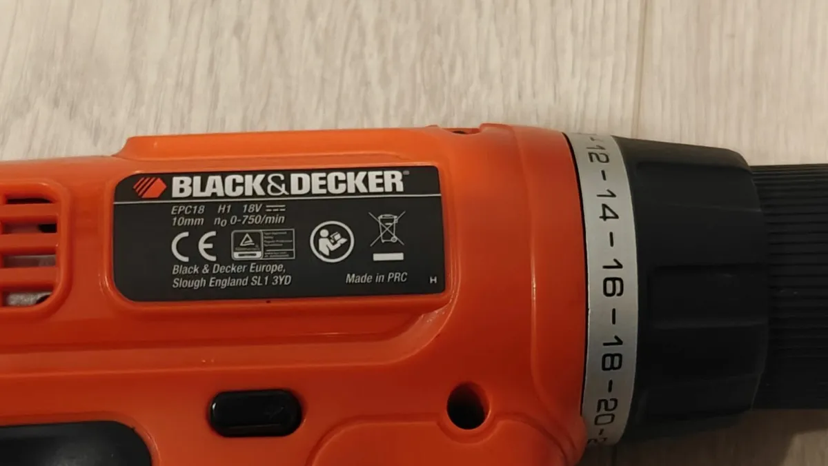 Black & Decker 18V Drill - Image 2