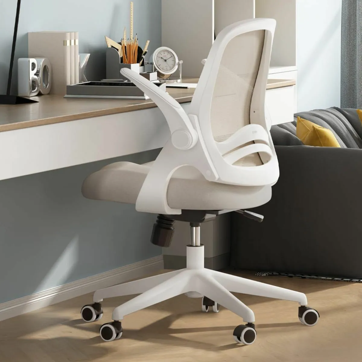 Ergonomic Office Chair with Folding Armrest - Image 2